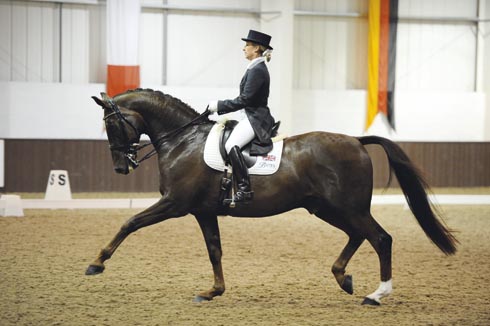 Amy Stovold riding MacBrian