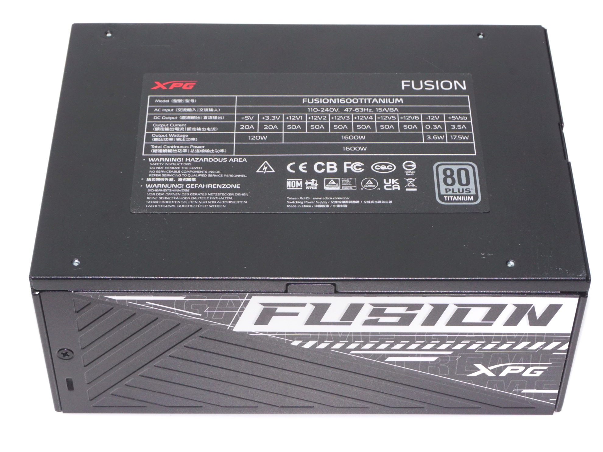 XPG Fusion Titanium 1600 PSU