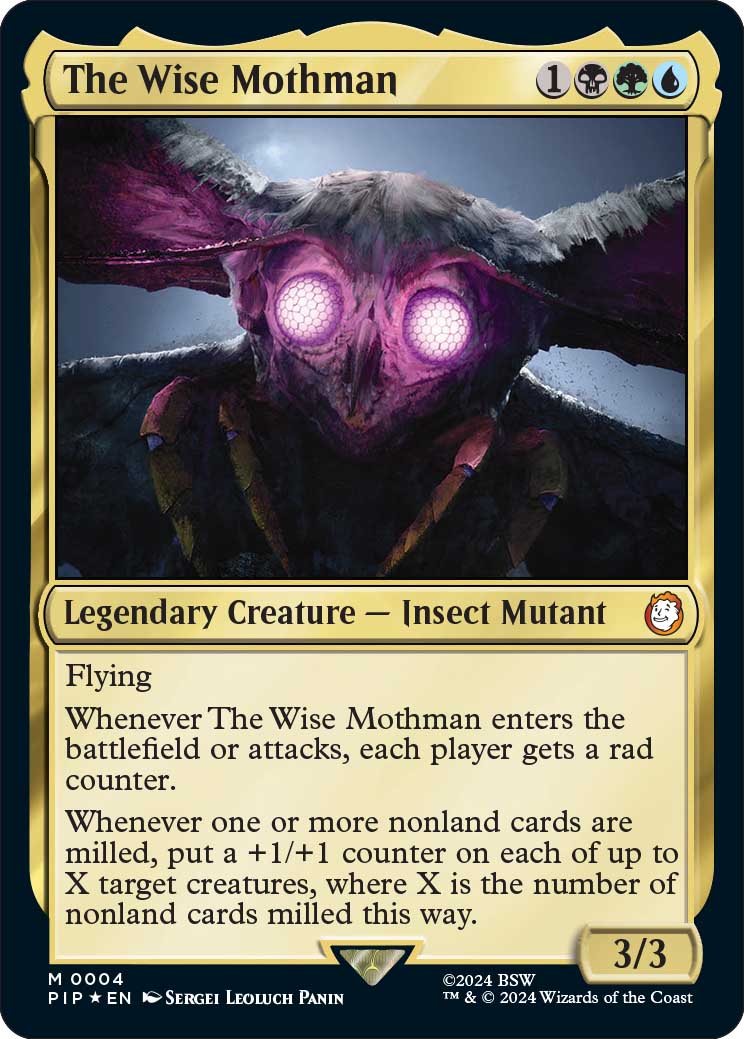 Magic: The Gathering Fallout card: Wise Mothman premium