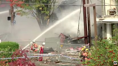 Firefighters contain an explosion in NW Portland, Oregon