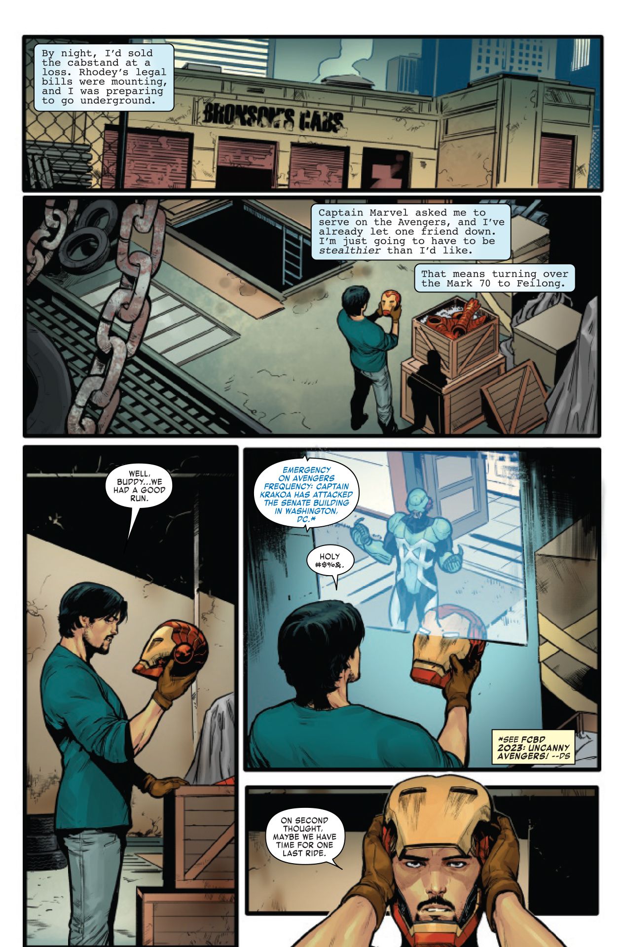 Invincible Iron Man #8 interior page