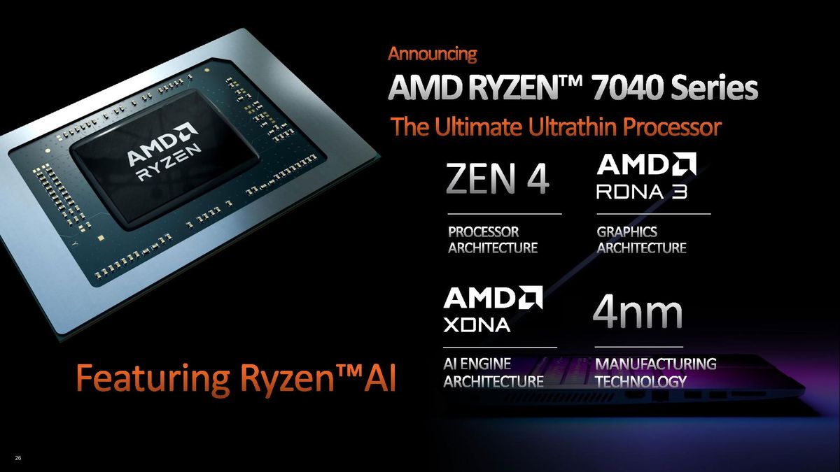 AMD Ryzen 7000 laptop processors