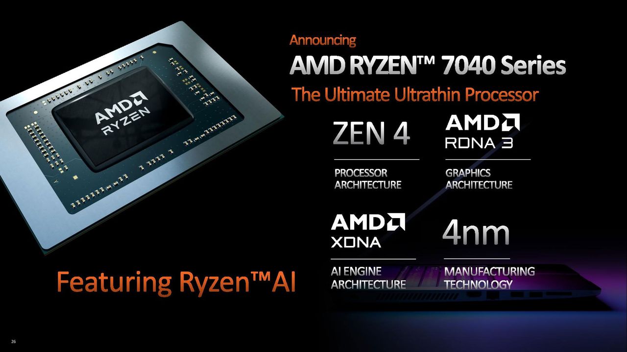 AMD Ryzen 7000 laptop processors