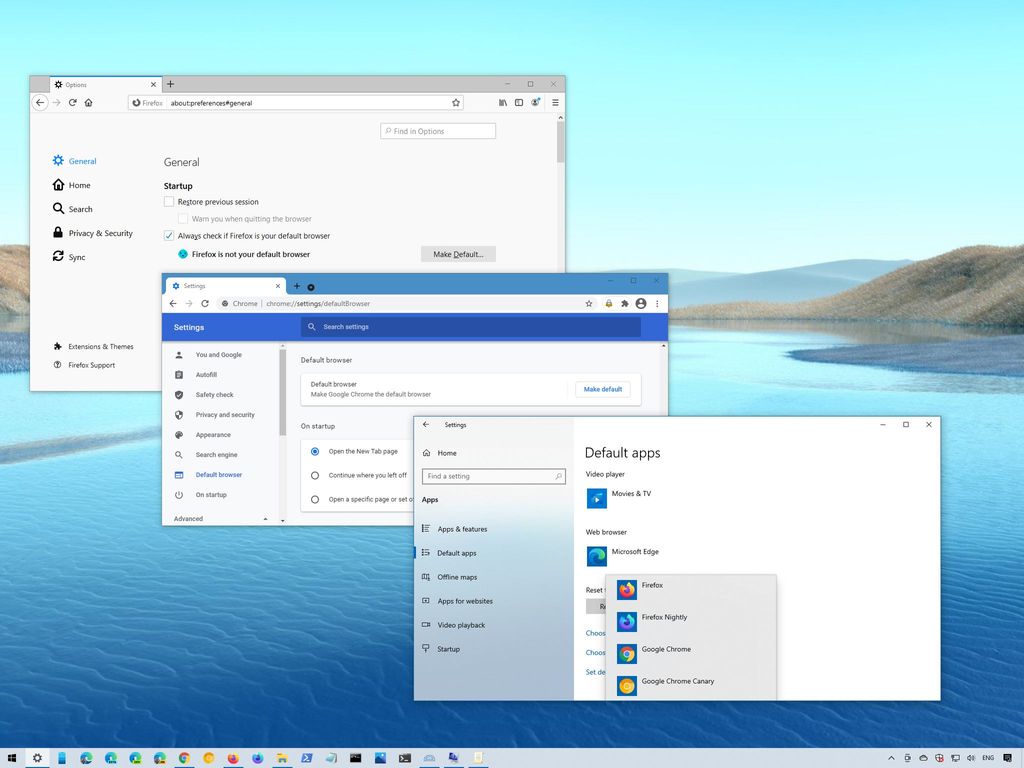 How To Set Any Browser As New Default On Windows 10 Windows Central How To Set Any Browser As New Default On Windows 10 Windows Central