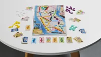 Ticket to Ride New York set up on table for play