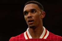 Trent Alexander-Arnold of Liverpool looks on during the Premier League match against Brentford at Anfield, August 2024