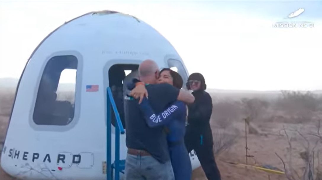 a rocket landed in the desert