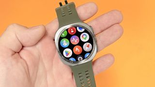Close-up look at the Samsung Galaxy Watch Ultra 2 smartwatch