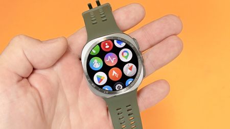 Close-up look at the Samsung Galaxy Watch Ultra 2 smartwatch