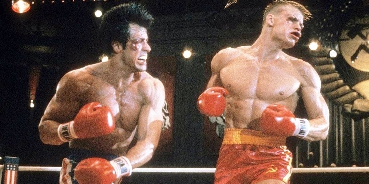 Rocky IV, Sylvester Stallone and Dolph Lundgren