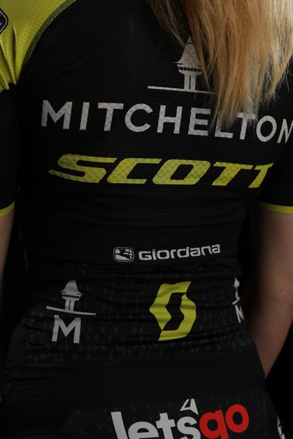 The rear of the jersey