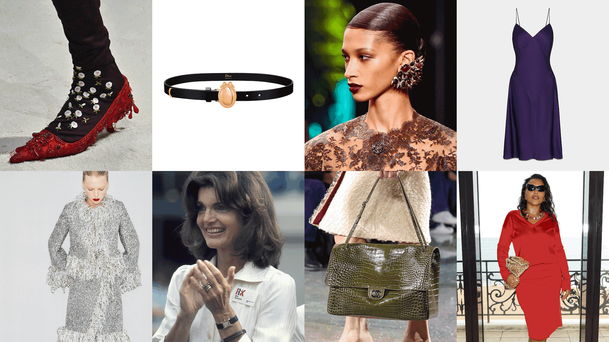 Various fall 2026 fashion pieces