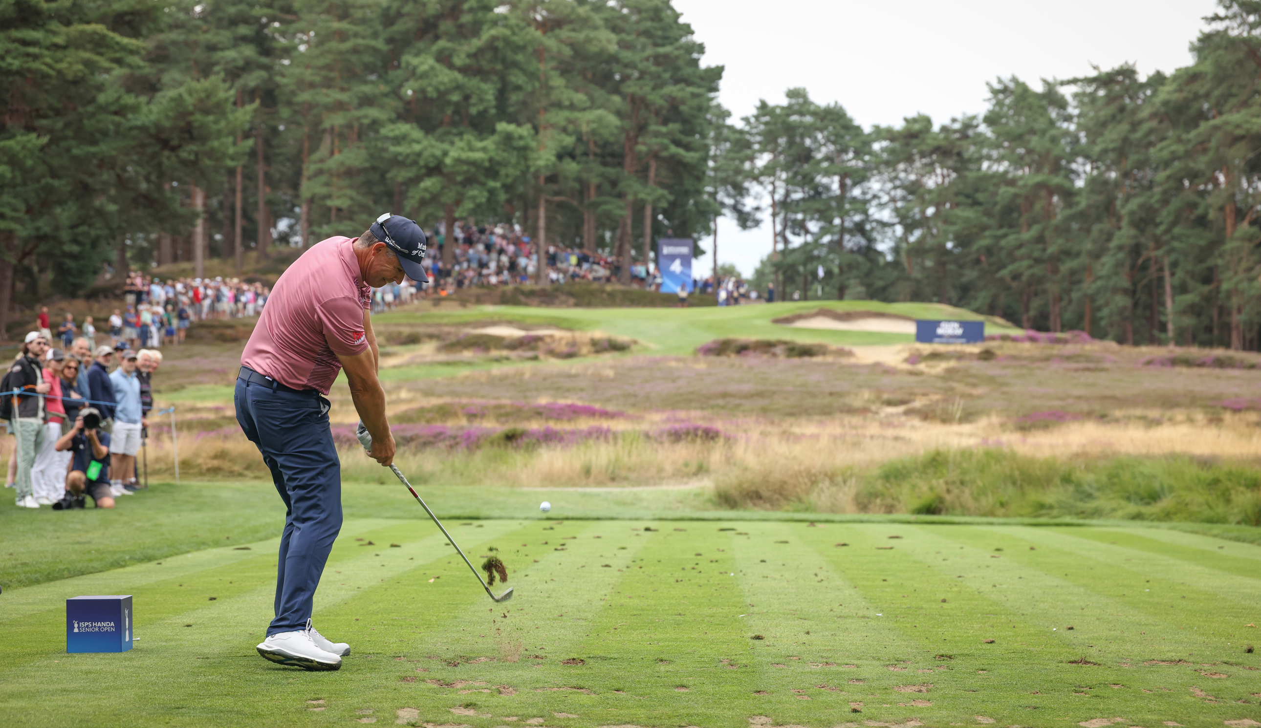 Padraig Harrington hits an iron shot