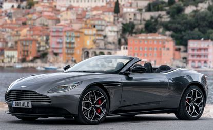 The Aston Martin DB11 Volante in the south of France
