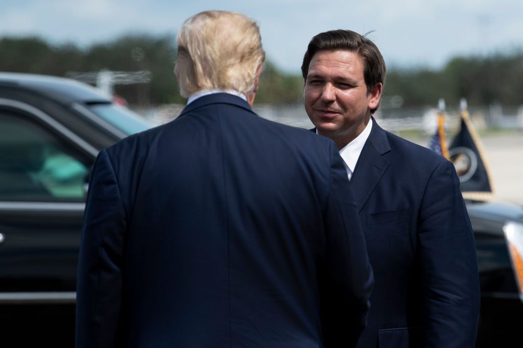 Donald Trump and Ron DeSantis