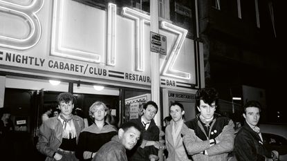 New Romantics outside The Blitz Club in London by Sheila Rock