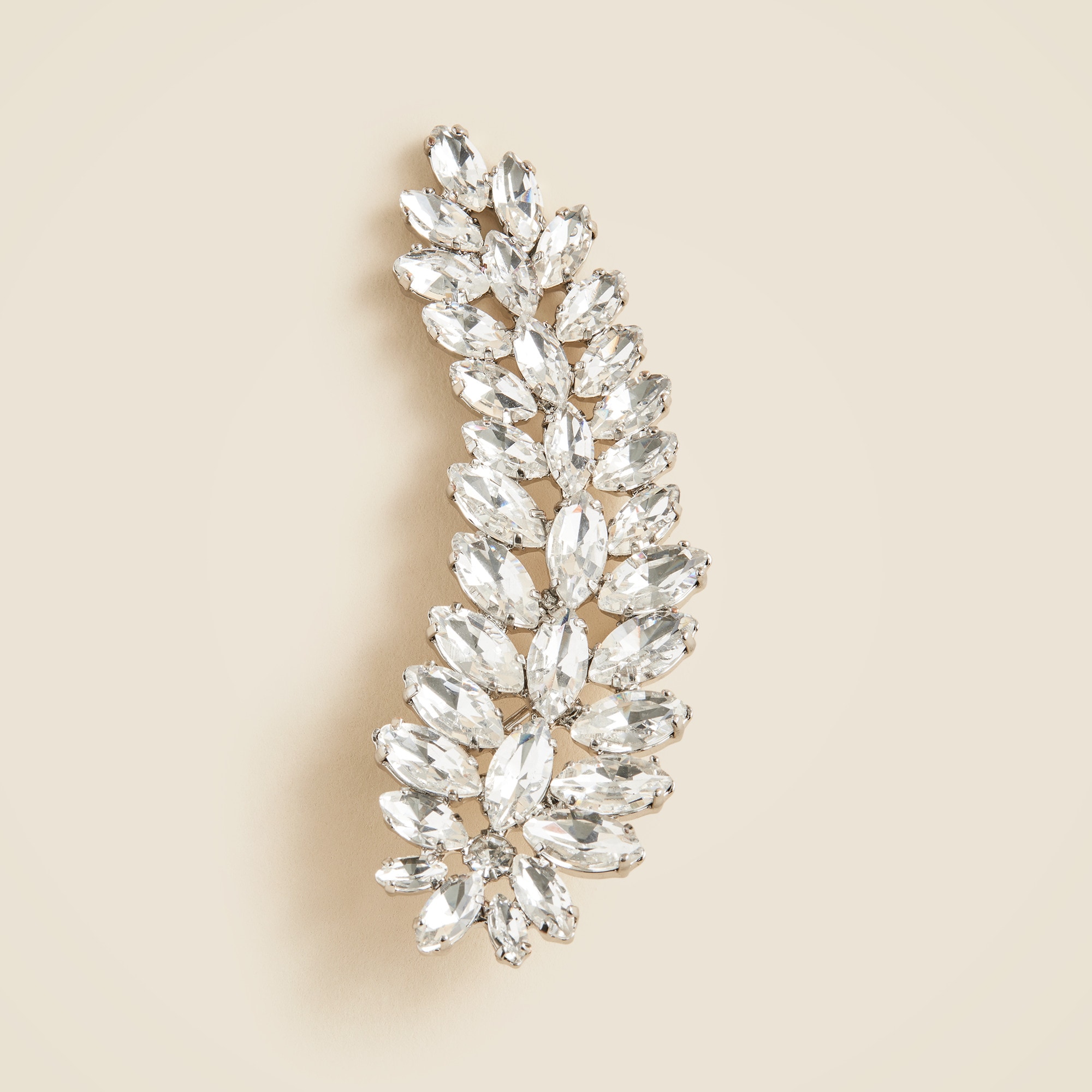 Leaf Crystal Brooch