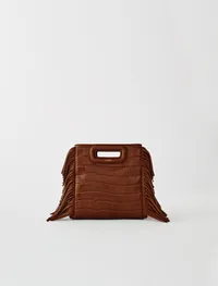 CROCODILE-EFFECT LEATHER MINI M BAG was £239 now £191.2 (-20%)