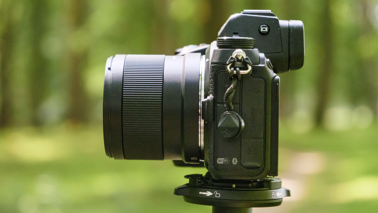 Viltrox AF 50mm F2 Air lens attached to a Nikon mirrorless camera