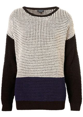 Topshop colour-block jumper, £36
