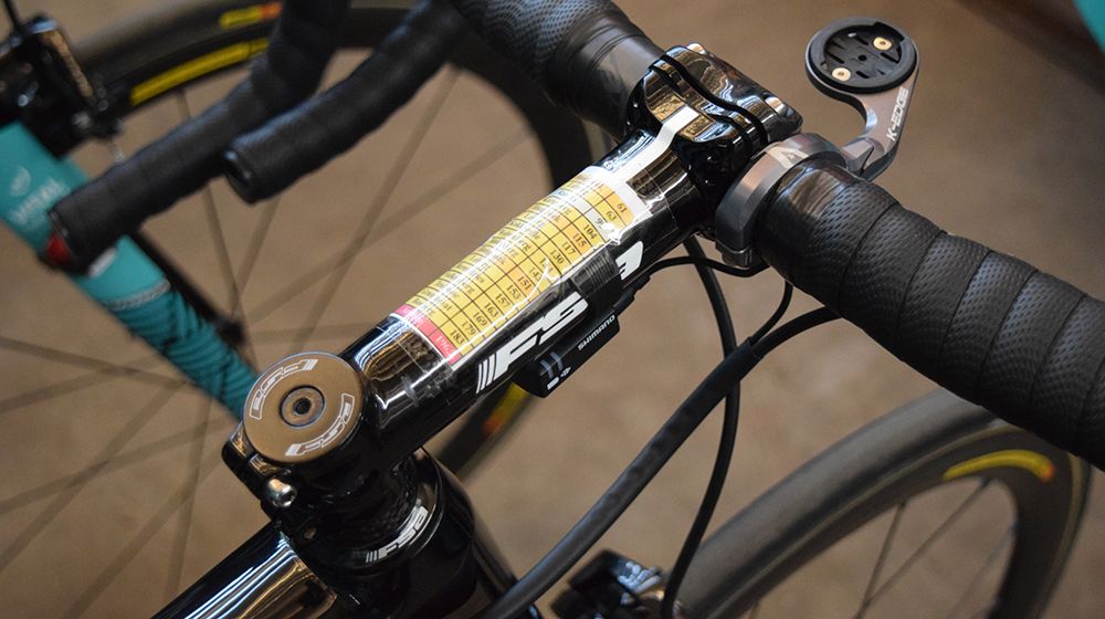 An extra long stem leaves plenty of room for race notes