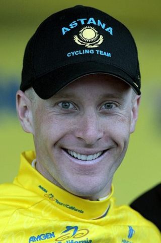A happy Levi Leipheimer smiles after his third win in the Tour of California