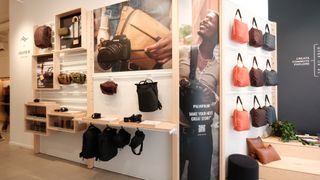 A photo of the Fujifilm and Peak Design collab at the New York City store