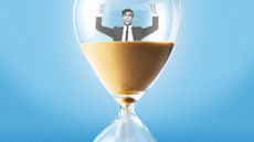 Rishi Sunak trapped in an hourglass