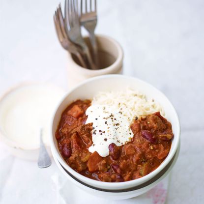 Slow cooked beef chilli recipe-Beef recipes-recipe ideas-new recipes-woman and home