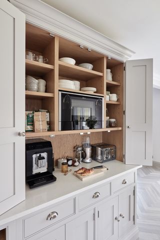 built in pantry storage