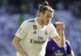 Gareth Bale hit the bar in the first half before scoring in the second