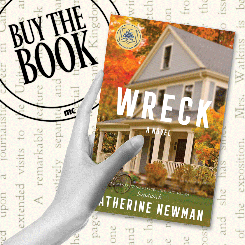 marie claire's buy the book franchise stamp and a half holding various book covers 