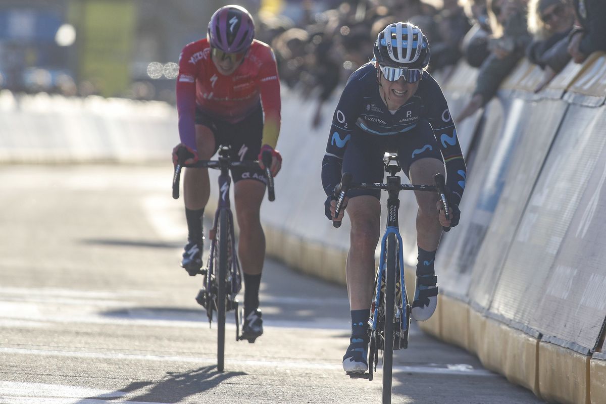 Omloop Het Nieuwsblad Women 2022 - 14th Edition - Gent - Ninove 129,1 km - 26/02/2022 - Annemiek Van Vleuten (NED - Movistar Team) - photo Gomez/SprintCyclingAgency&Acirc;&copy;2022