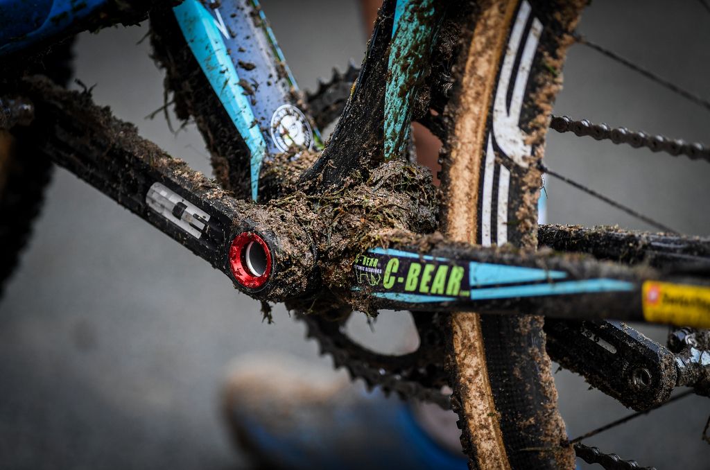 There was plenty of mud today