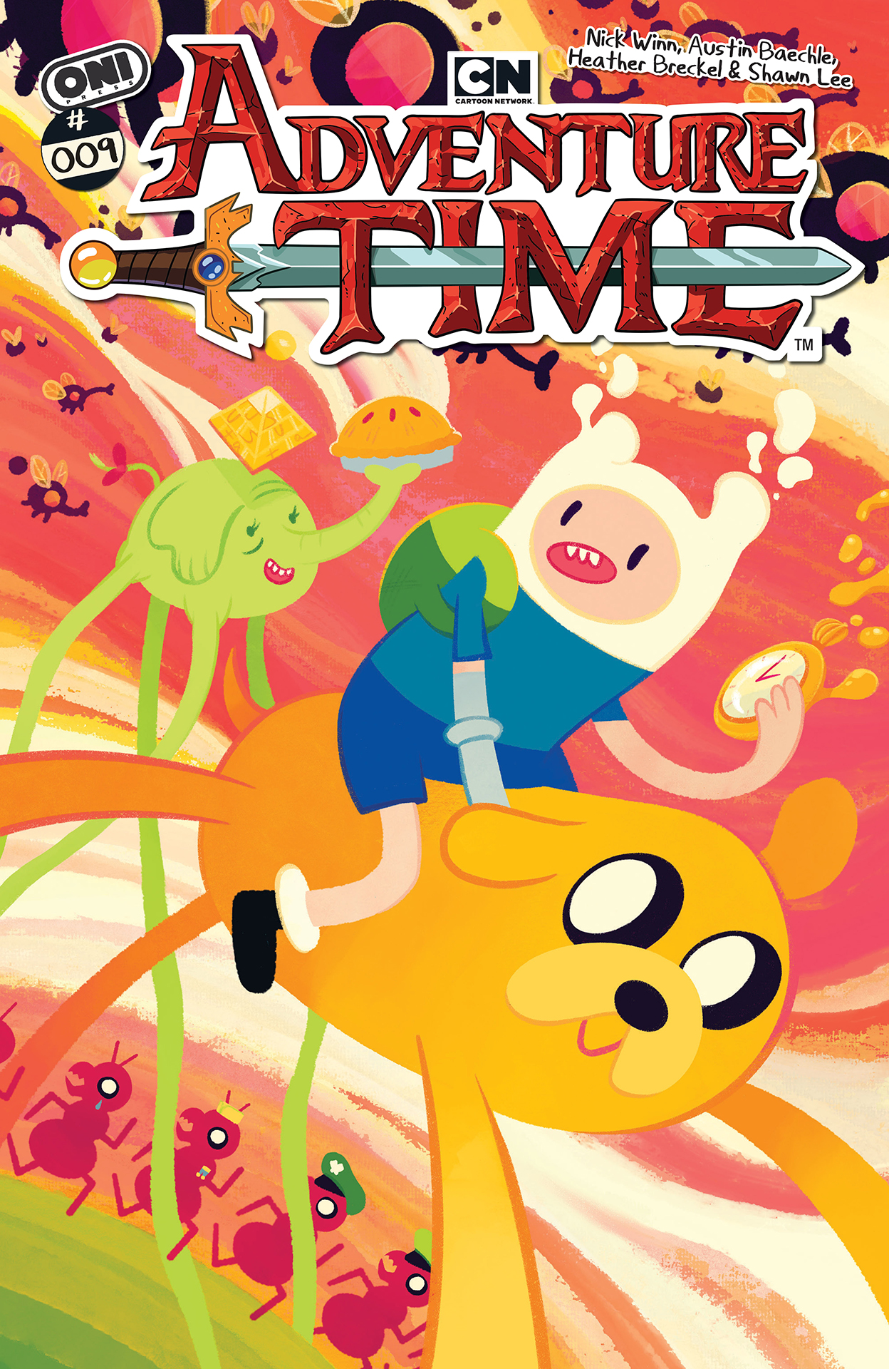 Finn riding on Jake
