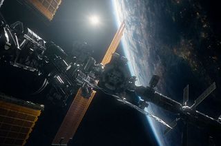 The International Space Station, as re-imagined by the filmmakers behind the new sci-fi thriller movie "LIFE."