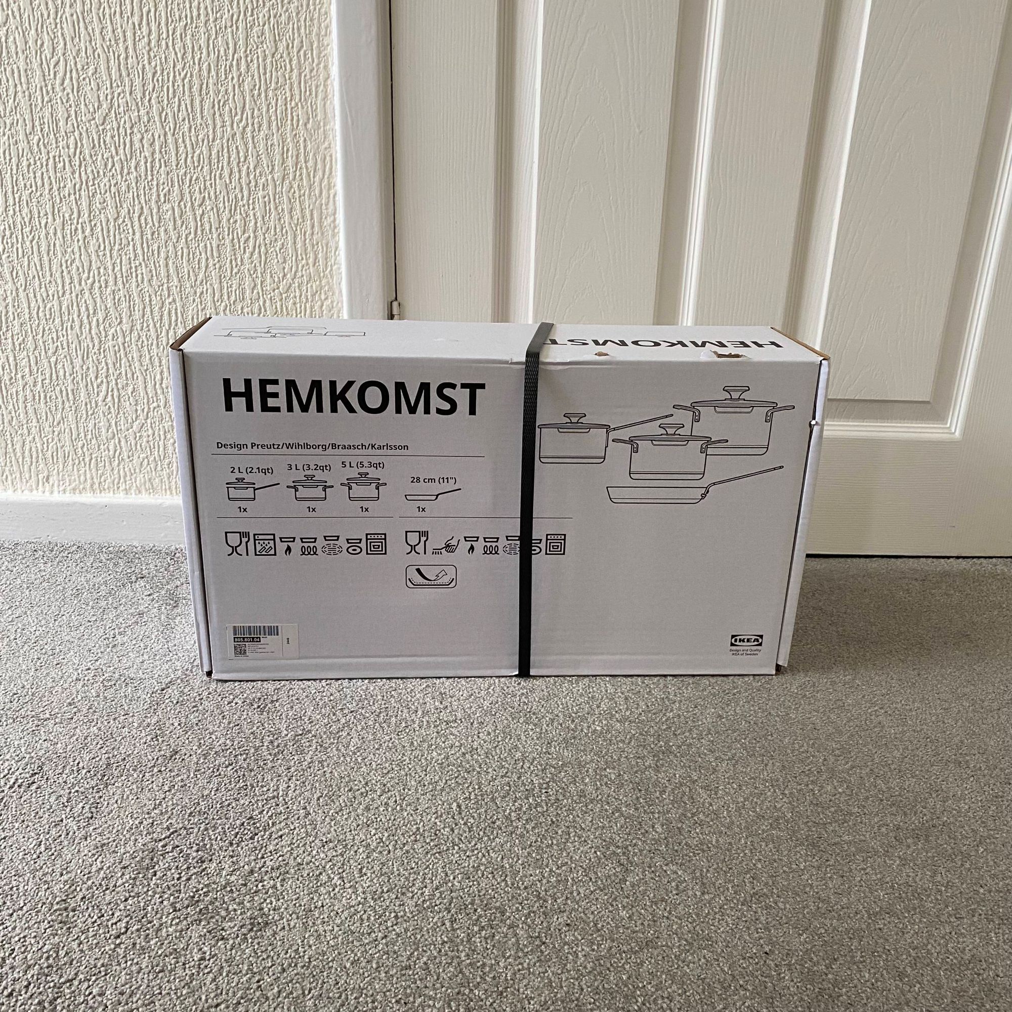 IKEA HEMKOMST 7-piece cookware set box