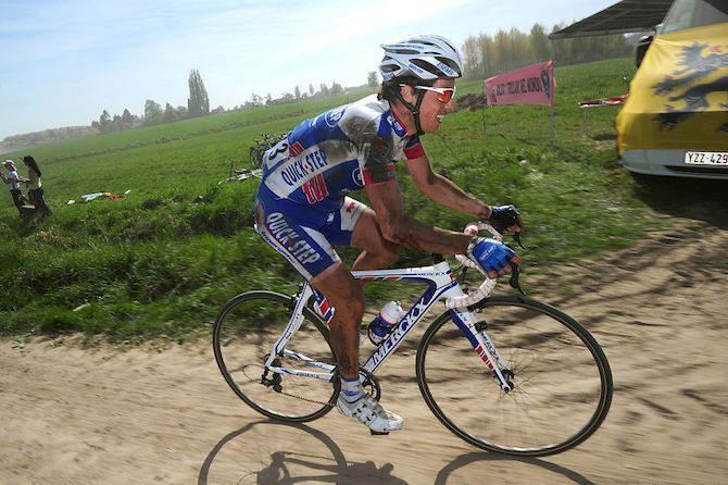 Muddy Hell: After having taken a tumble at the 2011 edition of Paris-Roubaix