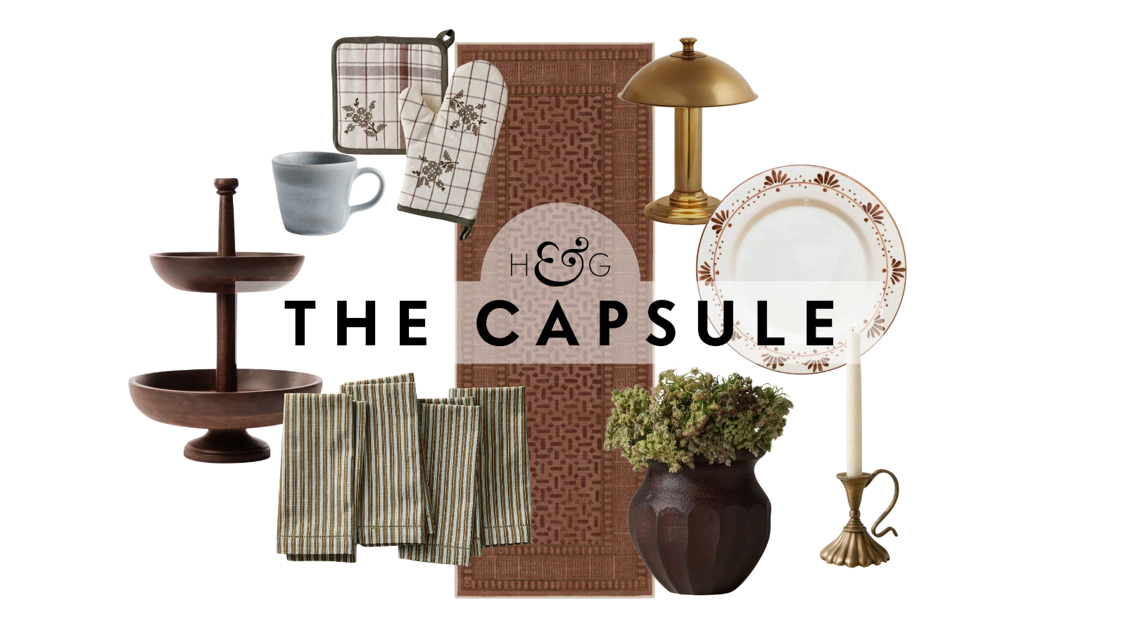 a collection of kitchen decor