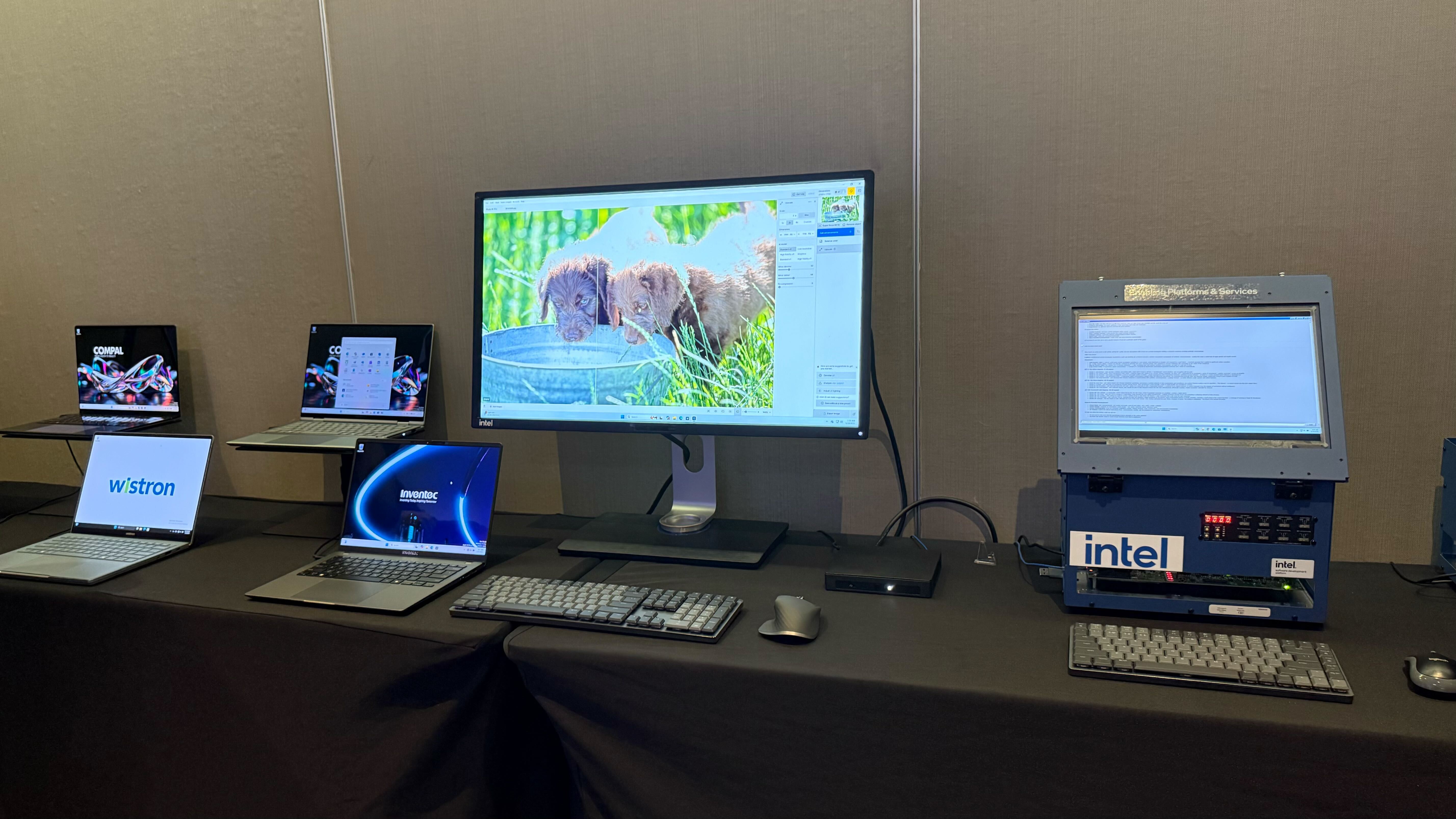 Intel demos the Panther Lake mobile chipset at Computex in Taipei.