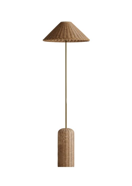 Lotus Rattan Floor Lamp