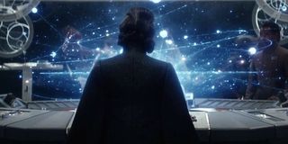 Leia's silhouette in The Last Jedi