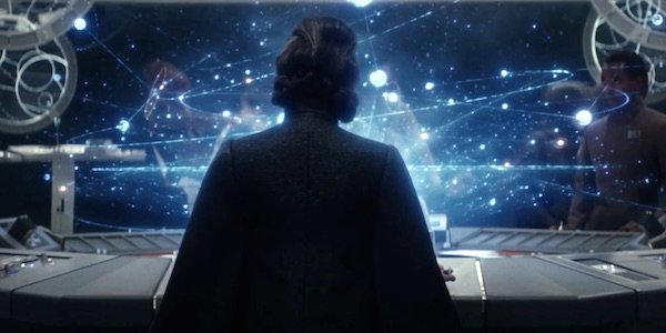 Leia&#039;s silhouette in The Last Jedi