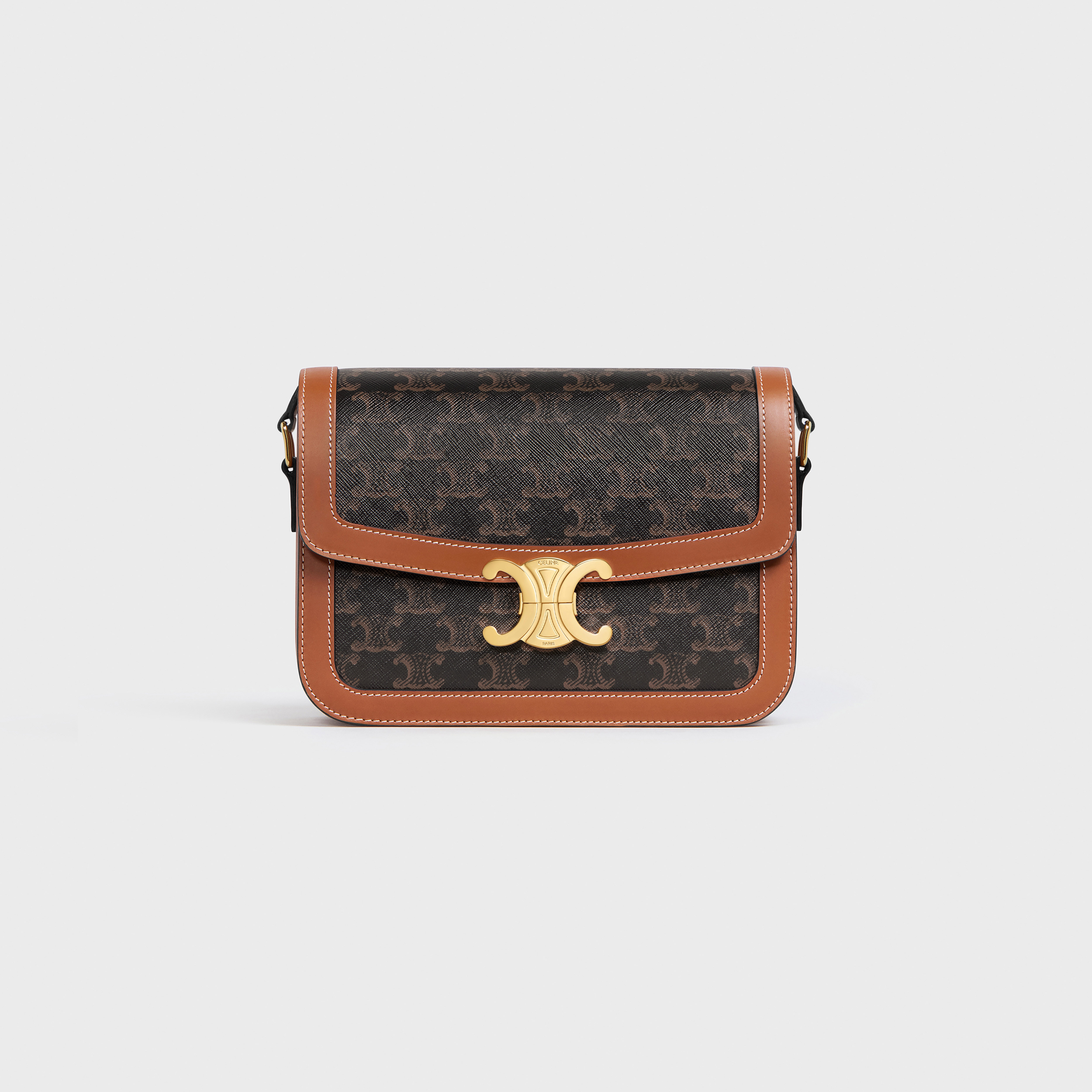 Classique Triomphe Bag in Triomphe Canvas and Calfskin