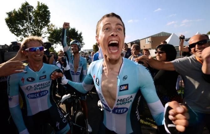 Do you think Omega Pharma-Quickstep is happy with their team time trial world title?