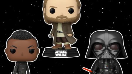 Obi-Wan, Reva, and Darth Vader Funko POP! promotional image