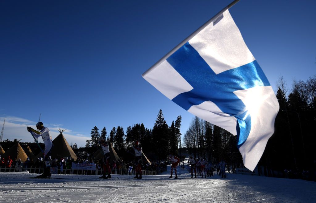 Flag of Finland.