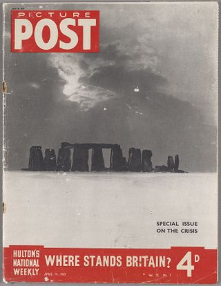 Cover from Picture Post, April 19, 1947, shot by Bill Brandt