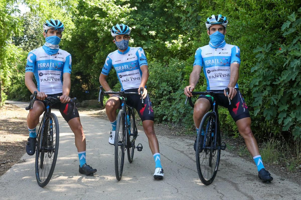 Members of the ISN squad in face masks