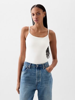 Compact Jersey Cami Bodysuit